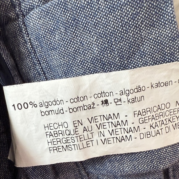 ZARA Basic Chambray Paperbag Waist Pants with Tie Belt – Size XS - Picture 5 of 5